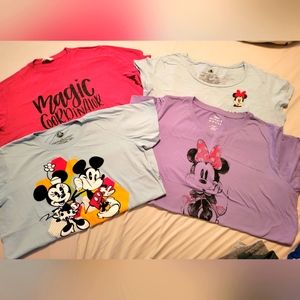 Women's Disney 4 T-Shirt LOT sz XL-2XL